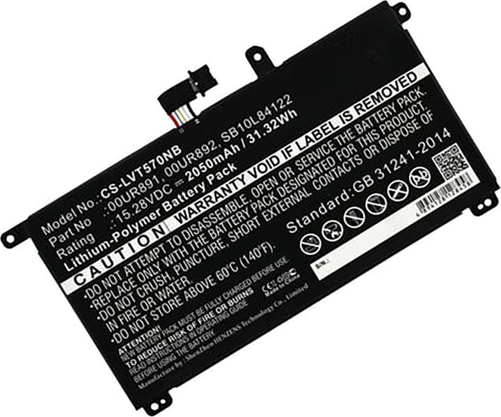 Actual product image AGI Battery compatible with Lenovo ThinkPad T570-20HAS01E00 (2050 mAh)