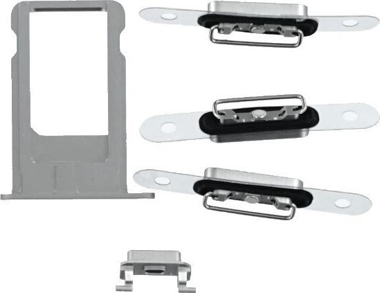 Image du produit OEM Dos de rechange iPhone 6s gris, sans logo (iPhone 6s)
