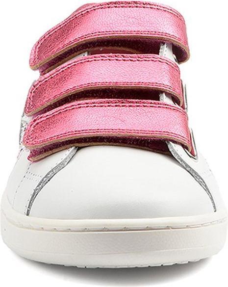 Actual product image Benjie Montreux velcro Kid White Fuchsia glitters (32)