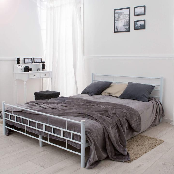 Actual product image tectake Metal bed (200 x 140 cm)