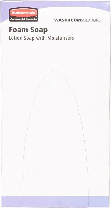 Actual product image Rubbermaid Foaming soap lotion, pack of 6 x 800 ml pouches, moisturising. (800 ml)