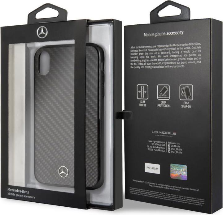 Immagine prodotto Mercedes-Benz Custodia rigida per iPhone XR in vera fibra di carbonio (Apple iPhone XR)