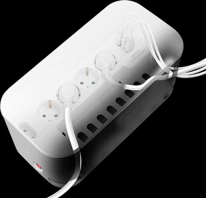 Produktbild LogiLink Kabelbox-Set mit Steckdosenleiste