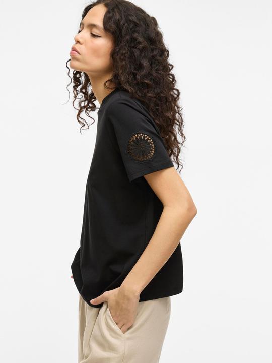 Actual product image Vila VICELIANA Rundhals Oberteil mit kurzen Ärmeln (M)
