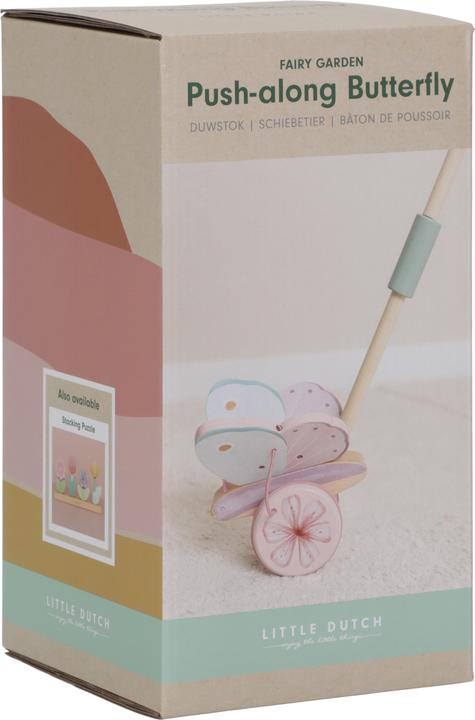 Actual product image Little Dutch Sliding animal butterfly Fairy Garden FSC wood