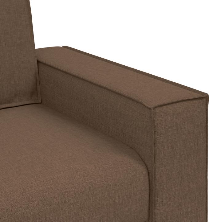 Produktbild VidaXL 3-teiliges Sofaset mit Kissen braunes Gewebe (3-Sitzer)