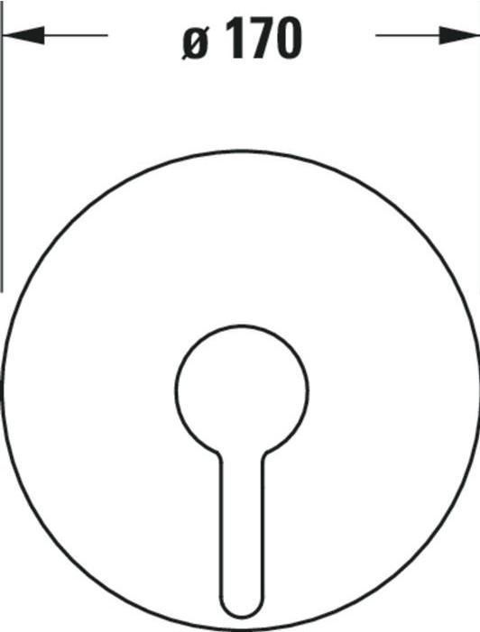Produktbild Duravit Einhebel-Brausemischer C.1 Unterputz, rund chrom