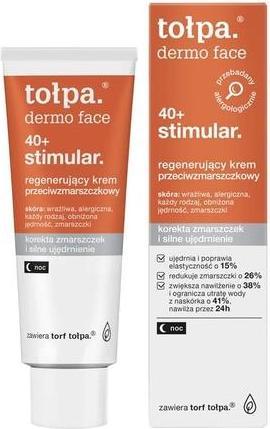 Actual product image Tołpa Tolpa Dermo Face 40+ Stimular Regenerating Anti-Wrinkle Cream Night 40ml (40 ml, Night cream)