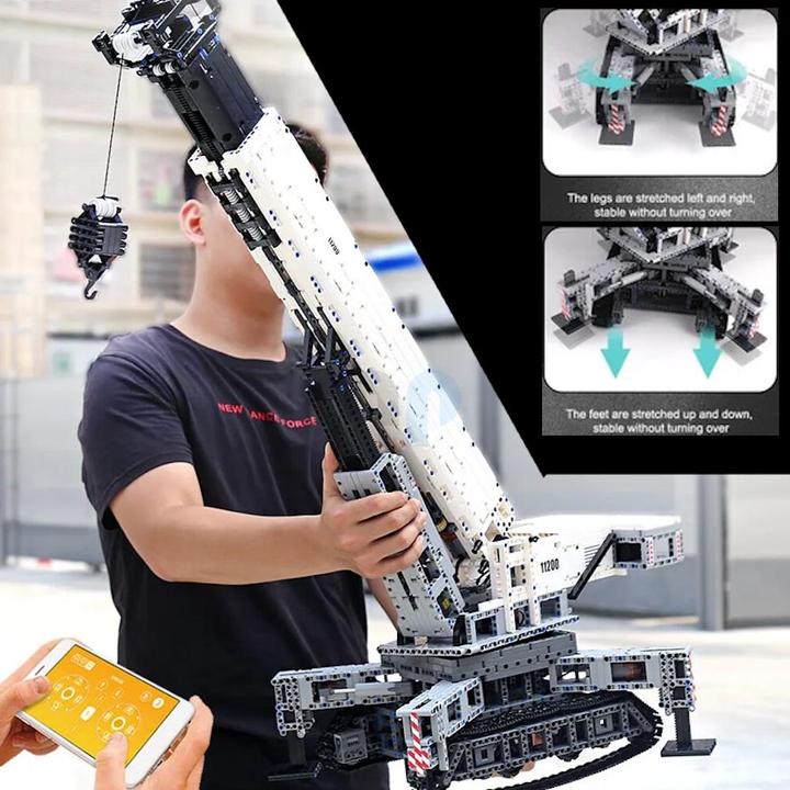 Actual product image Mould King 17002 - Grue sur chenilles technic RC (4000 pièces)