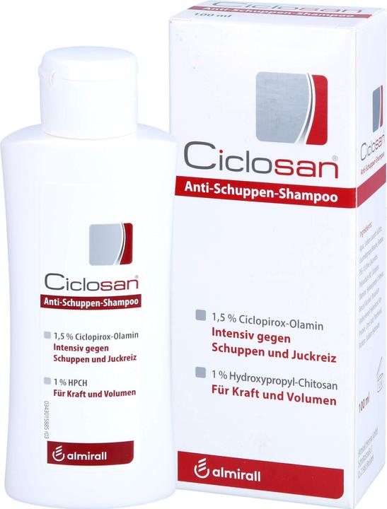 Image du produit Almirall Shampooing antipelliculaire Ciclosan, 100 ml Shampooing (100 ml, Shampoing liquide)