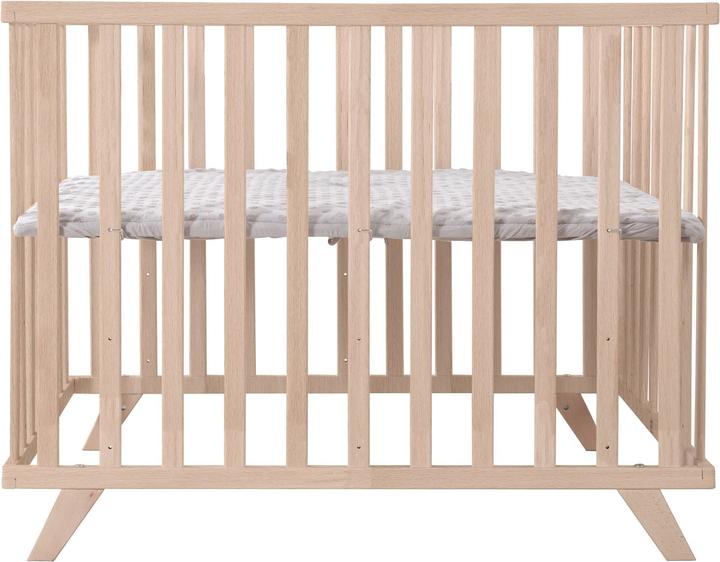 Produktbild Roba Laufgitter 75x100 cm mit Holzfüssen Lil Planet grau (72.50 cm, 98 cm)