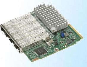 Supermicro AOC-MTG-I4S - Built-in - Wired - Fiber - 100000 Mbps - Green - Silver (PCI-E x8)