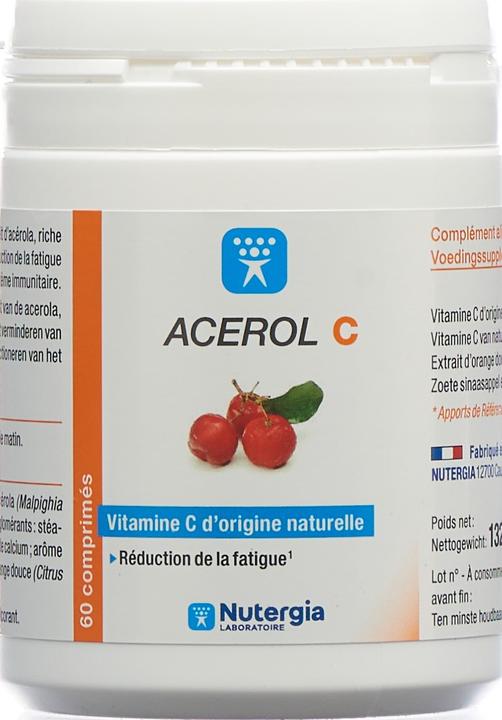 Actual product image Nutergia Acerol C Tabl (60 Piece, Pills, 172 g)
