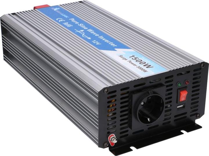 Produktbild Extralink VOLTAGE CONVERTER 12V - 230V, 1500W, PURE SINUS OPIP-1500W