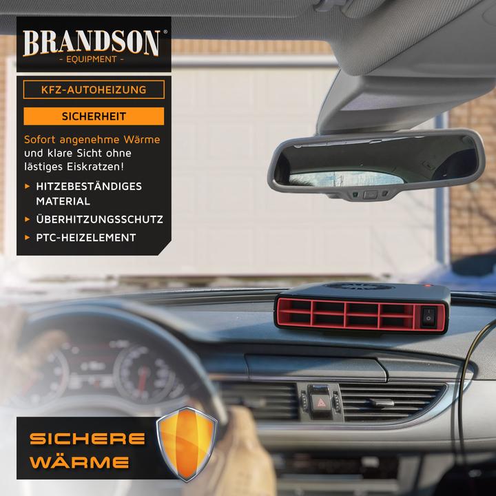 Actual product image Brandson Innenraumheizung, mobile Auto Heizung, Standheizung für PKW & LKW, Entfroster, 1200 W, Heizlüfter