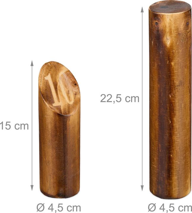 Actual product image Relaxdays Kubb game