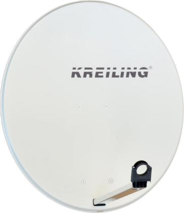 Actual product image Kreiling KR AE 80 STYLE/ALU - 39.2 dBi - White - Aluminum - 80 cm (Parabolic antenna, 39.20 dB, DVB-S / -S2)