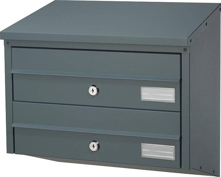 Actual product image SafePost Letterbox system 2-compartment BDL912 anthracite