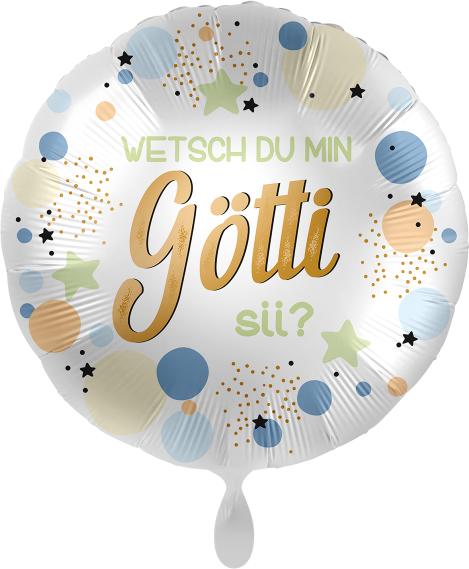 Produktbild Premioloon Folienballon wetsch du min Götti sii? - leer (1 x)
