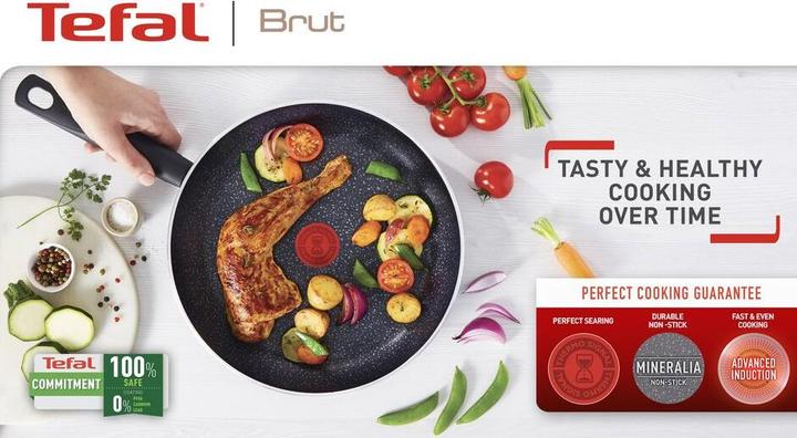 Actual product image Tefal Brut Koekenpan - 30 cm (30 cm, Frying pan, Aluminium)
