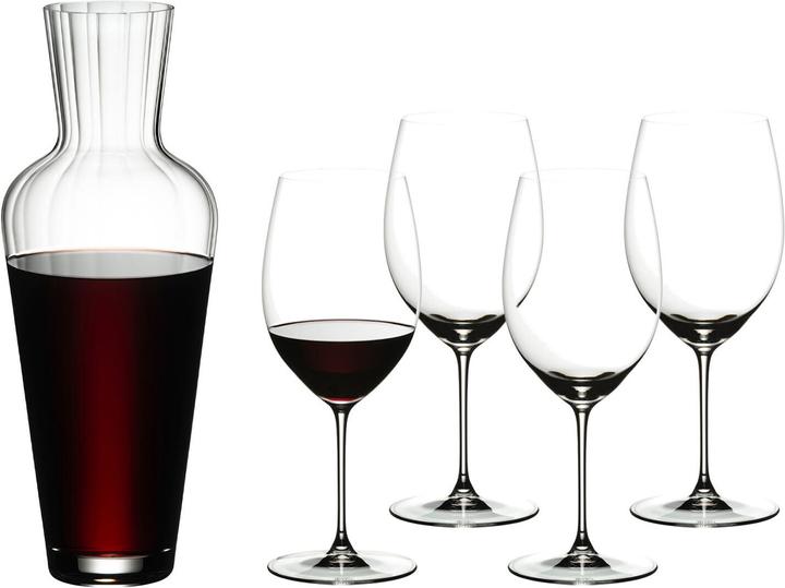 Produktbild Riedel Cabernet Gläserset & Dekanter VERITAS (62.50 cl, 4 Gläser, Rotweingläser)