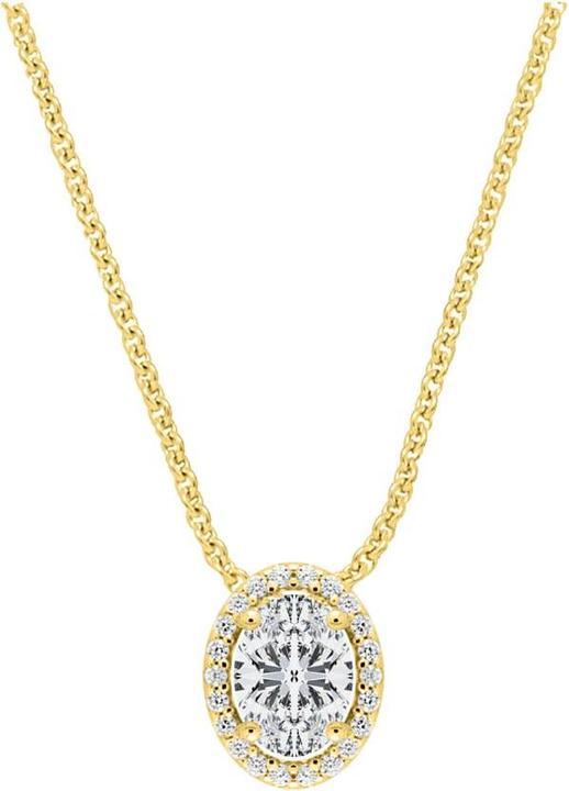 Candy Halskette Belina, 925 Sterling Silber, vergoldet (18k vergoldet, 925 Sterling Silber, 42 - 45 cm)
