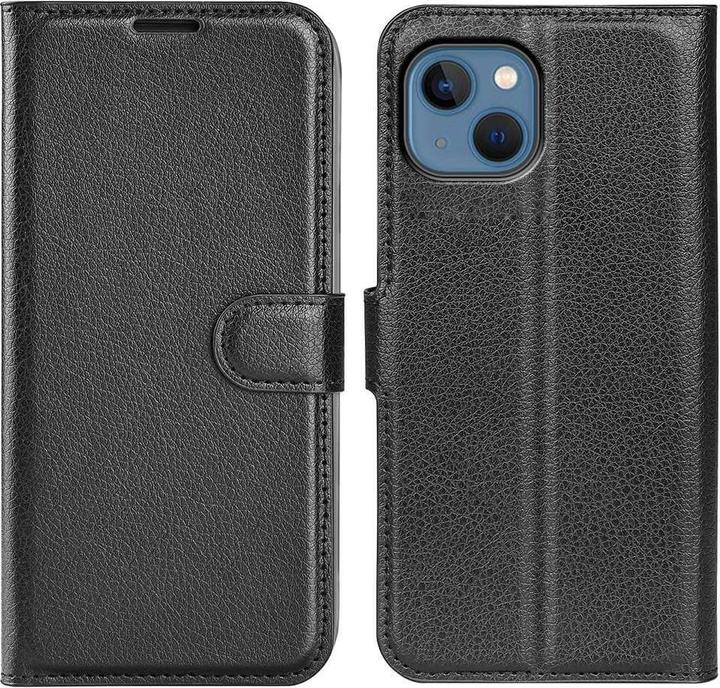 Cover-Discount iPhone 14 Plus - Leder Etui Hülle schwarz (Apple iPhone 14 Plus)