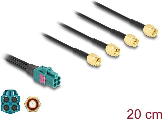 Immagine prodotto Delock Cavo Mini FAKRA Z quadruplo a 4 connettori SMA (Cavi antenna)