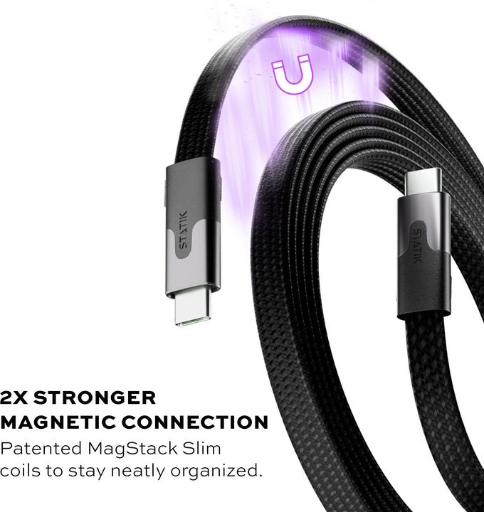 Produktbild Statik MagStack Slim Pro USB-C zu C Kabel (1 m)