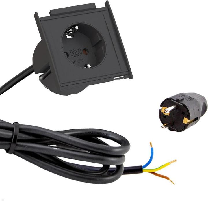 Produktbild Bachmann KAPSA XX-Small 1x Schutzkontakt Montagestecker