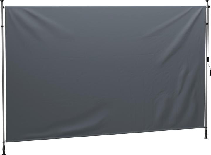 Outsunny Markise Polyester, Aluminium Dunkelgrau (4 m)