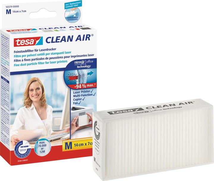 Actual product image tesa Clean Air fine dust filter M for laser printers