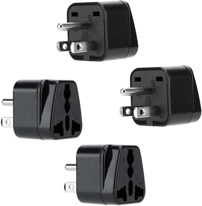 Image du produit Intirilife Kit de 4 adaptateurs de prise de type B Fiche de voyage