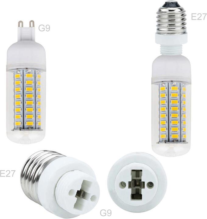 Image du produit Intirilife Adaptateur de culot d'ampoule E27 vers G9