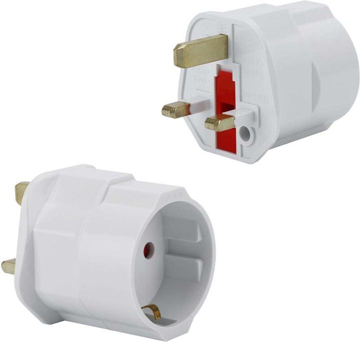 Image du produit Intirilife Kit de 4 adaptateurs de prise UK type G vers EU
