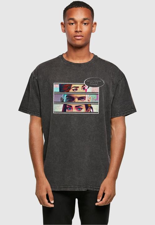Actual product image Merchcode Thinking Comic Acid Washed Oversized Tee - 116355 (4XL)