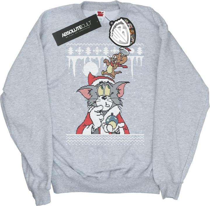 Tom & Jerry Christmas Fair Isle Sweatshirt Jungen