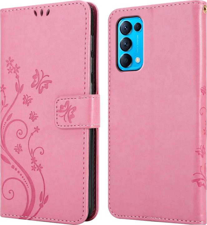 Produktbild Cadorabo Flower Book Hülle (Oppo Find X3 Lite)
