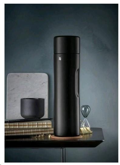 Produktbild WMF Thermosflasche 1,0l Motion Tee Kaffee Thermosflasche Edelstahl schwarz (1 l)
