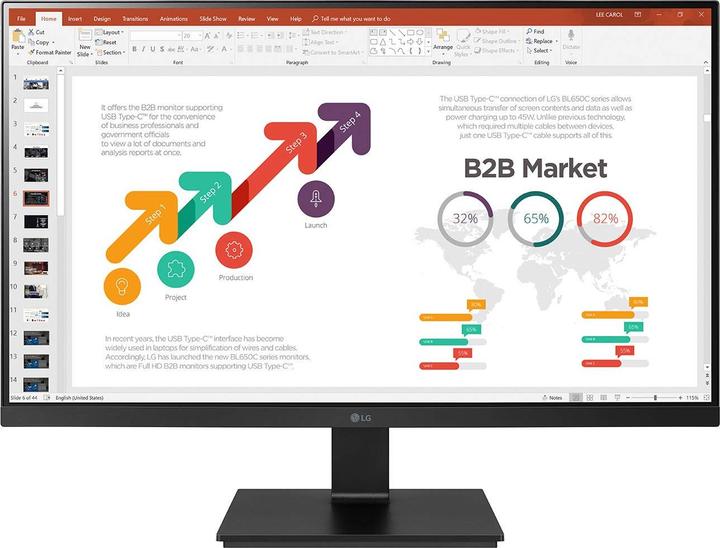 Produktbild LG 24BL650C-B (1920 x 1080 Pixel, 24")