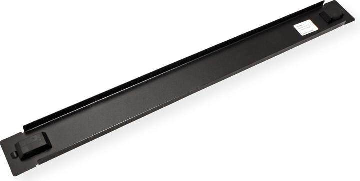 Actual product image Roline 19/" blind plate snap-in, 1 U, RAL 9005 black