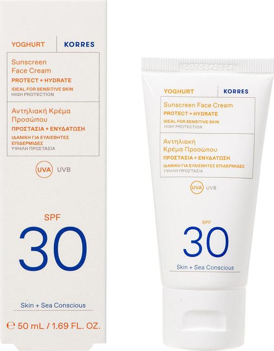 Produktbild Korres Yoghurt Sunscreen Face Cream SPF 30 (Sonnencreme Gesicht, SPF 30, 50 ml)