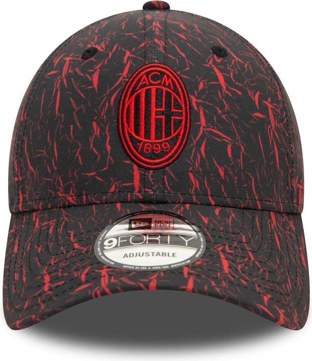 Actual product image New Era 9Forty Strapback Cap - AC MAILAND crinkle print