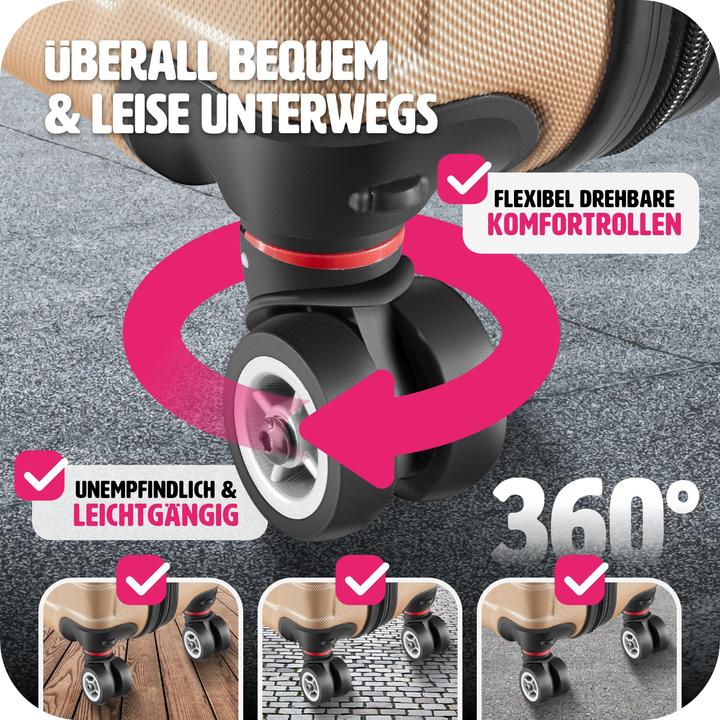 Image du produit tectake Trolley Set 3 pcs. (98 l, L (90 - 115l))
