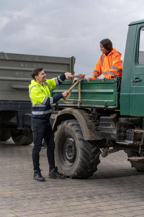 Image du produit Korntex Sweat à capuche zippé Hi-Vis (L)
