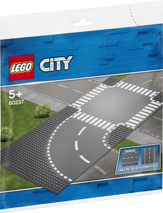 Actual product image LEGO Curve and crossing (60237, LEGO City)