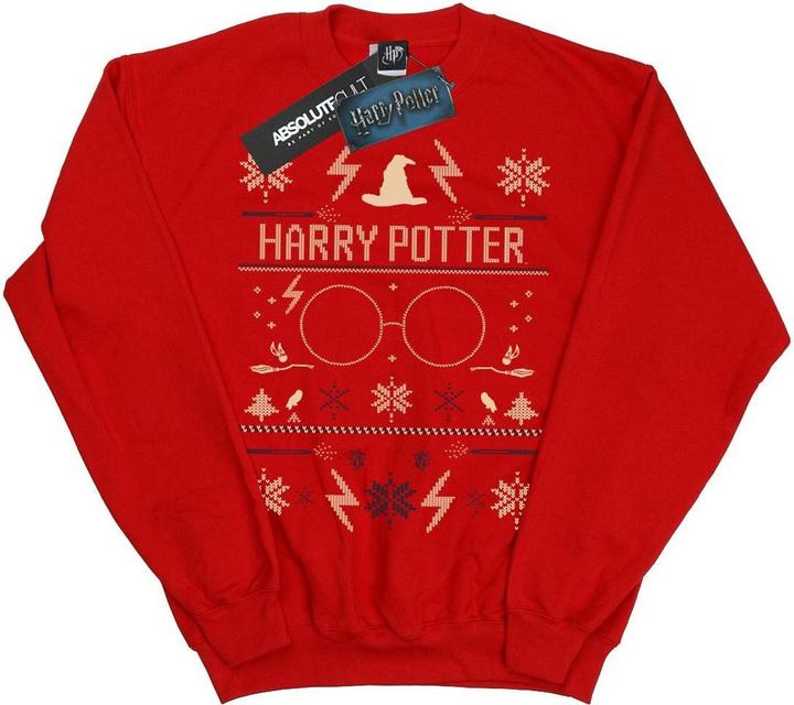 Christmas Pattern Sweatshirt Mädchen
