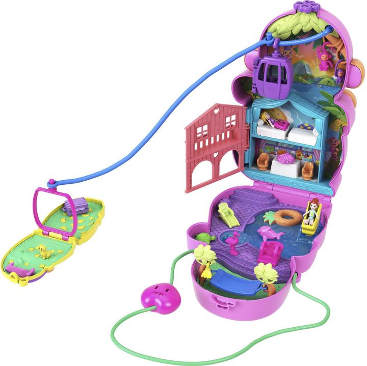 Image du produit Polly Pocket Set de jeu maman singe et bébé