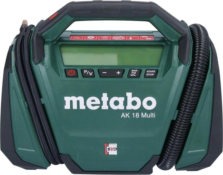 Produktbild Metabo AK 18 Multi Akku Kompressor 18 V 11 bar + 1x Akku 4,0 Ah - ohne Ladegerät (0 l)