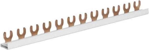 Actual product image Hager Phase bar 1 pole KDN163B Fork connection 10qmm 63A 57 modules